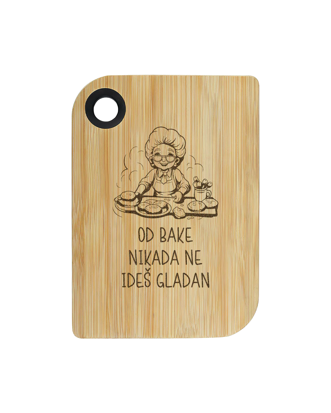 Bambus kuhinjska daska od bake nikada ne ideš gladan