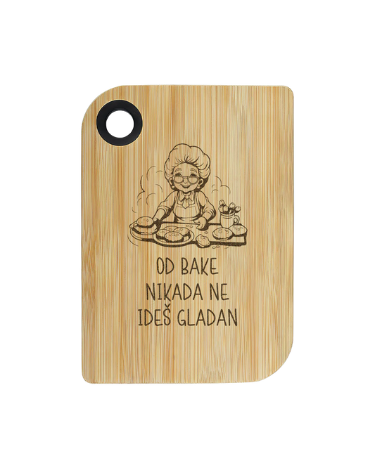 Bambus kuhinjska daska od bake nikada ne ideš gladan
