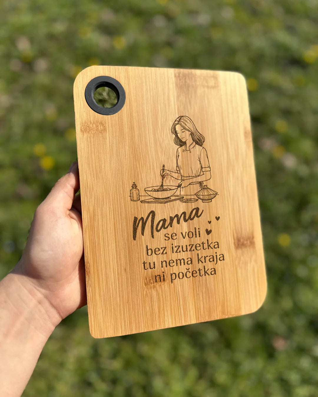 Bambus kuhinjska daska mama se voli bez izuzetka tu nema kraja ni početka