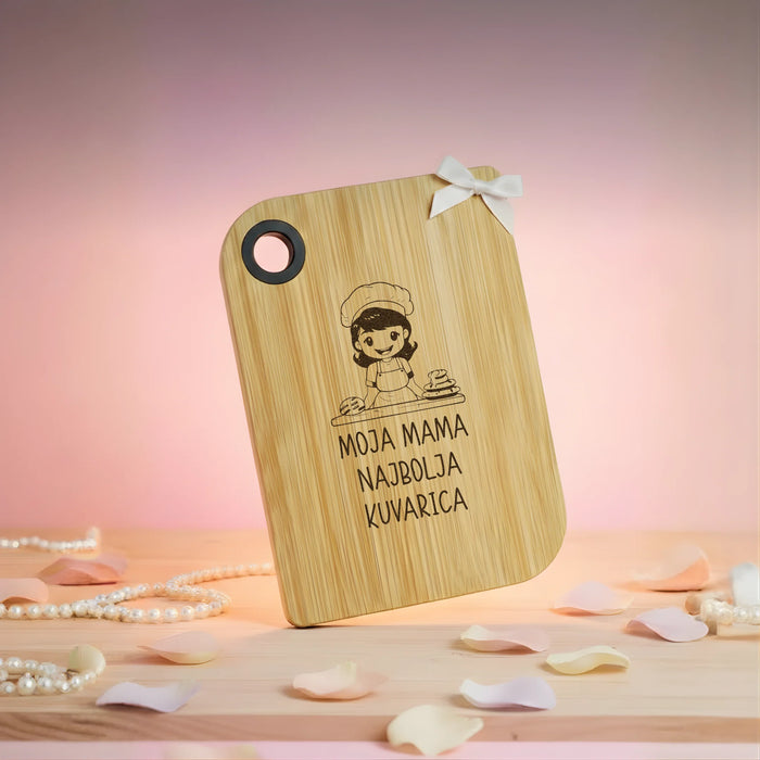 Poklon daska za sečenje - Mama, najbolja kuvarica