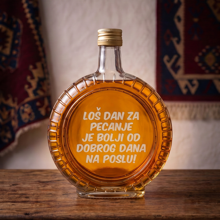 Gravura Los dan za pecanje je bolji od dobrog dana na poslu na flasi