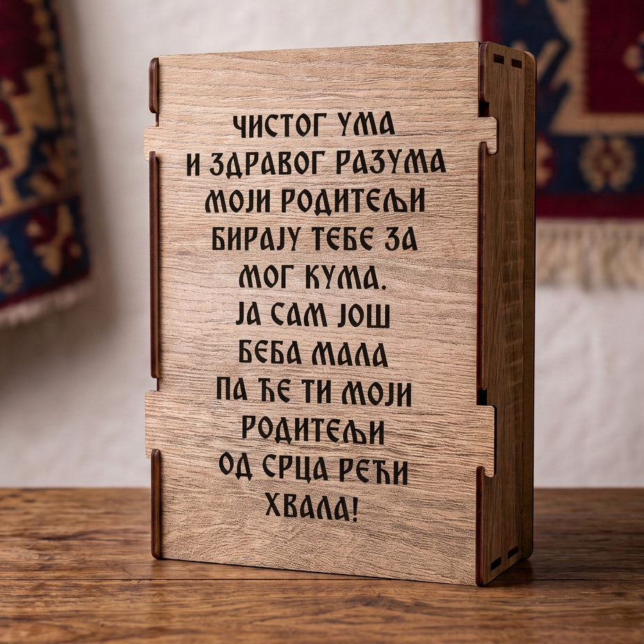 Gravura Cistog uma i zdravog razuma moji roditelji biraju tebe za mog kuma